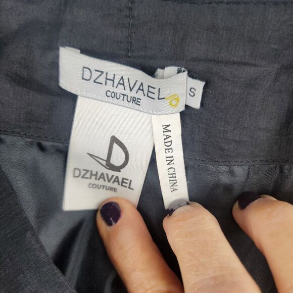 Dzhavael Couture Skirt Womens Size 8-10 Black Flouncy Petals  A-Line Full Flare - Picture 9 of 15